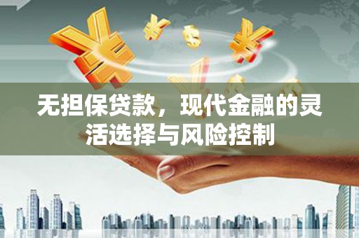 偏关无担保贷款，现代金融的灵活选择与风险控制