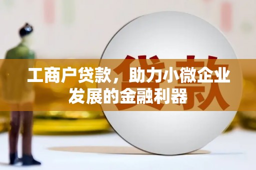 偏关工商户贷款，助力小微企业发展的金融利器