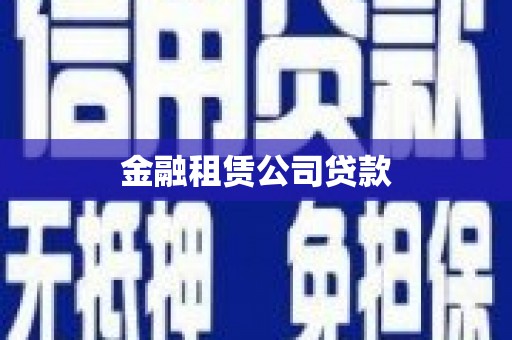 偏关金融租赁公司贷款