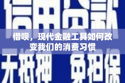偏关借呗，现代金融工具如何改变我们的消费习惯