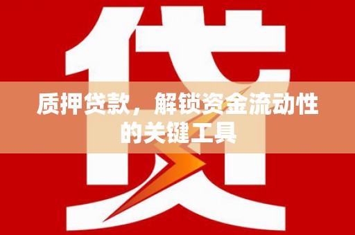 偏关质押贷款，解锁资金流动性的关键工具