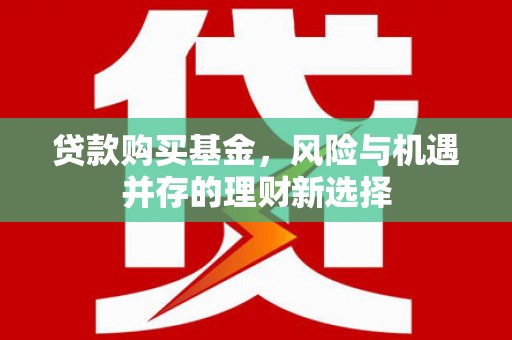 偏关贷款购买基金，风险与机遇并存的理财新选择