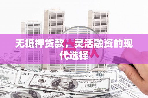 偏关无抵押贷款，灵活融资的现代选择