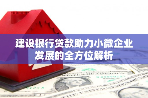 偏关建设银行贷款助力小微企业发展的全方位解析