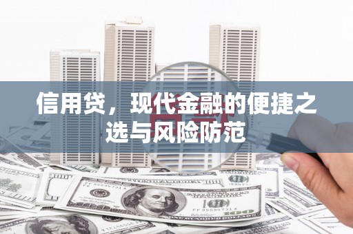 偏关信用贷，现代金融的便捷之选与风险防范