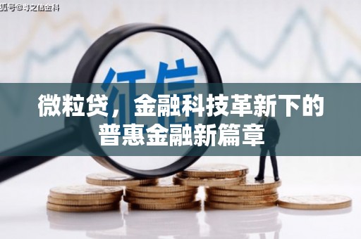 偏关微粒贷，金融科技革新下的普惠金融新篇章
