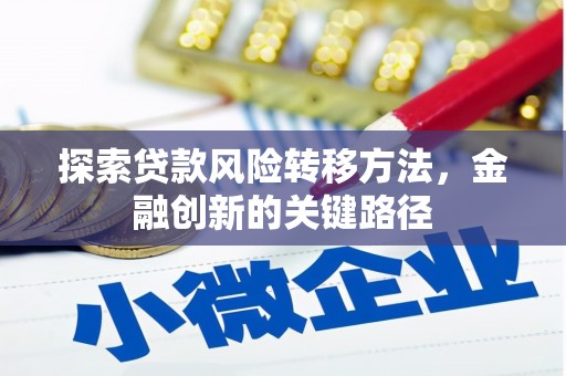 偏关探索贷款风险转移方法，金融创新的关键路径